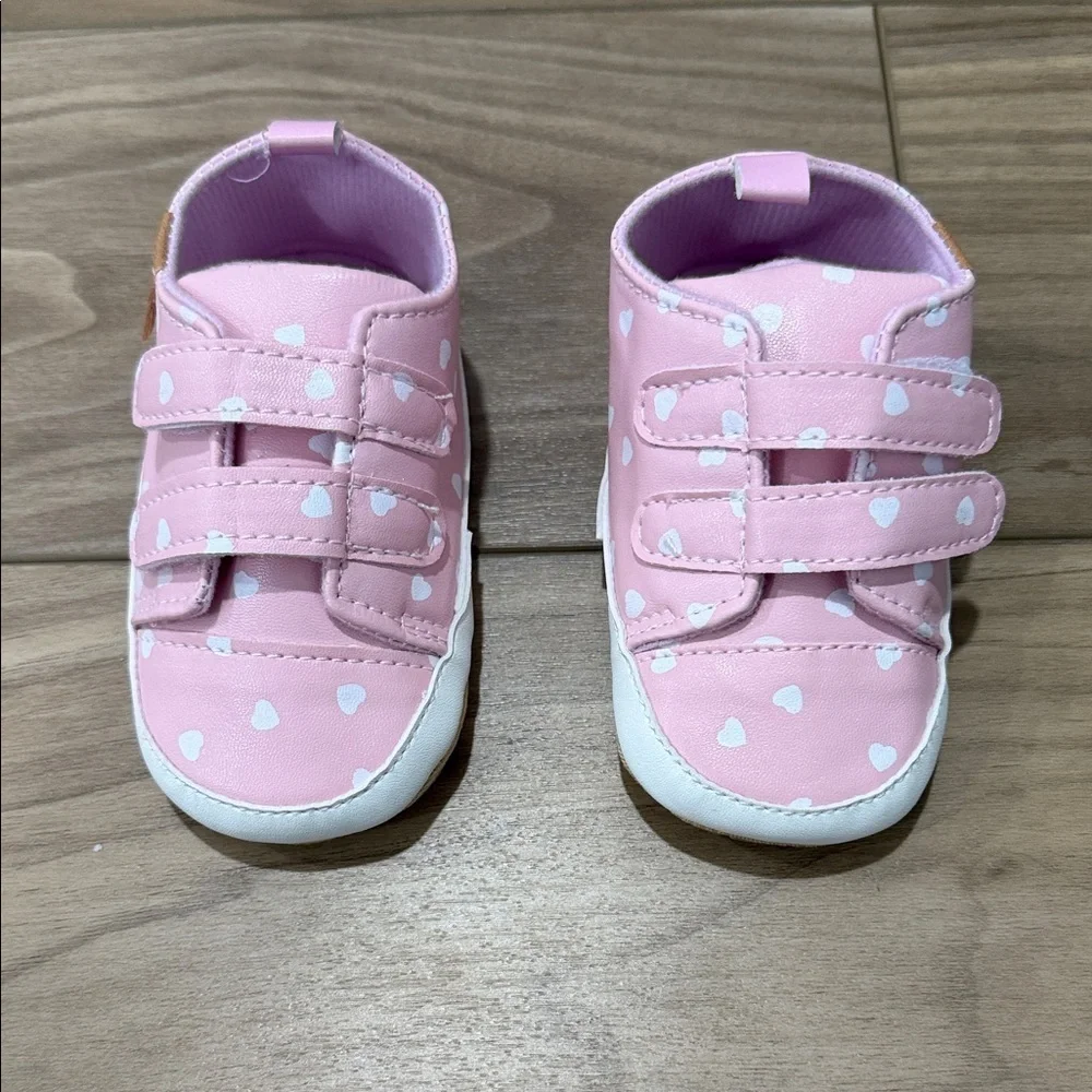 Pink Heart Kids Shoes